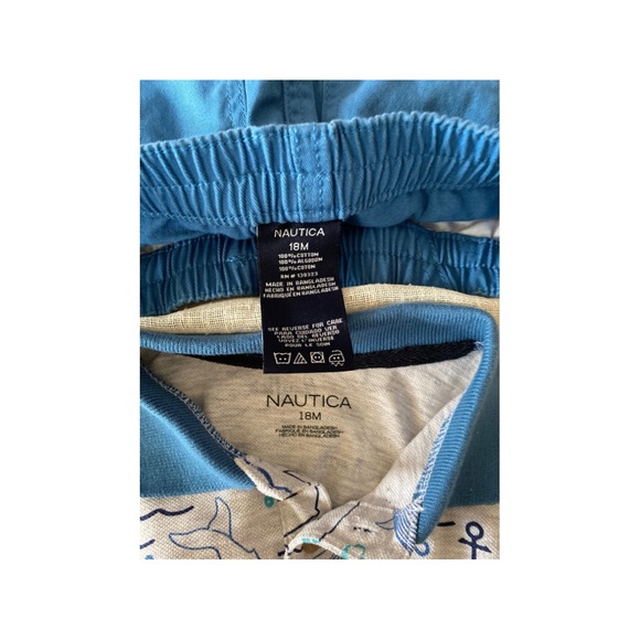 Short Set Nautica 18 Mo 2 pc Whale in Vallarta Blue NWT - Picture 9 of 10